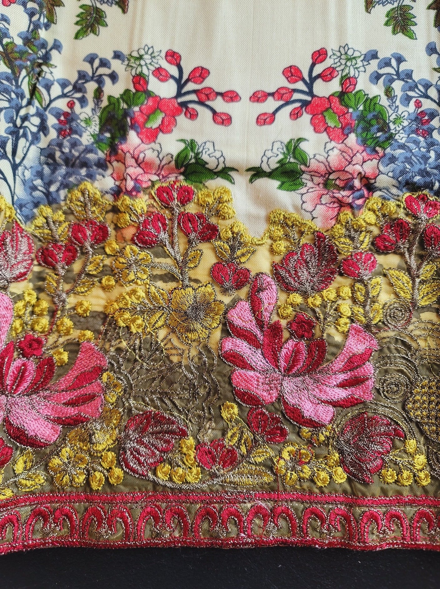 Pakistani linen Embroidered Salwar kameez Ready To Ship