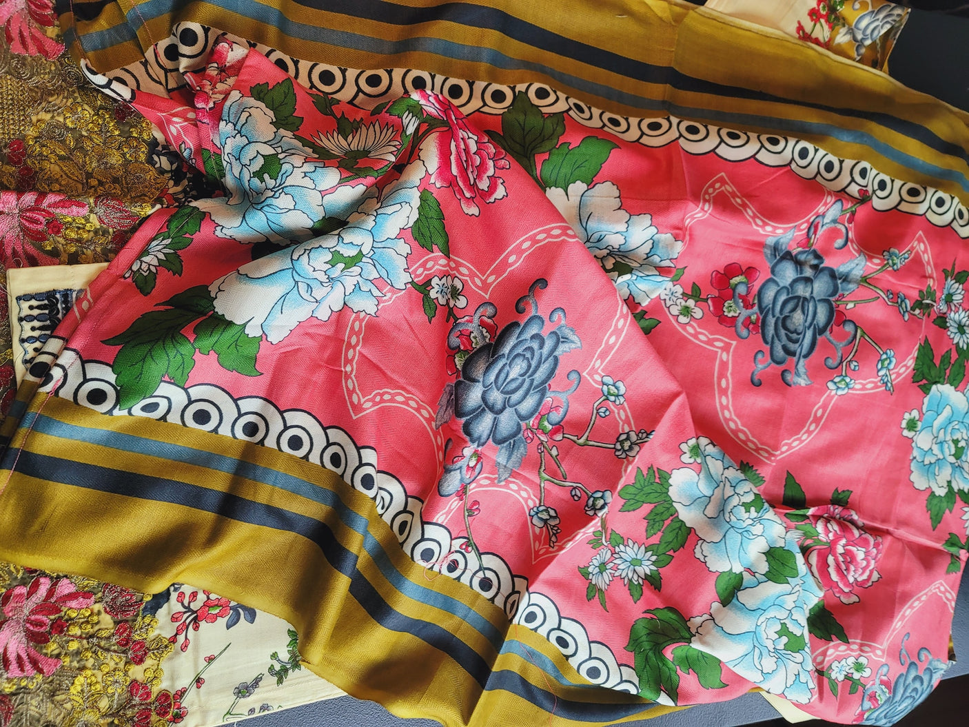 Pakistani linen Embroidered Salwar kameez Ready To Ship