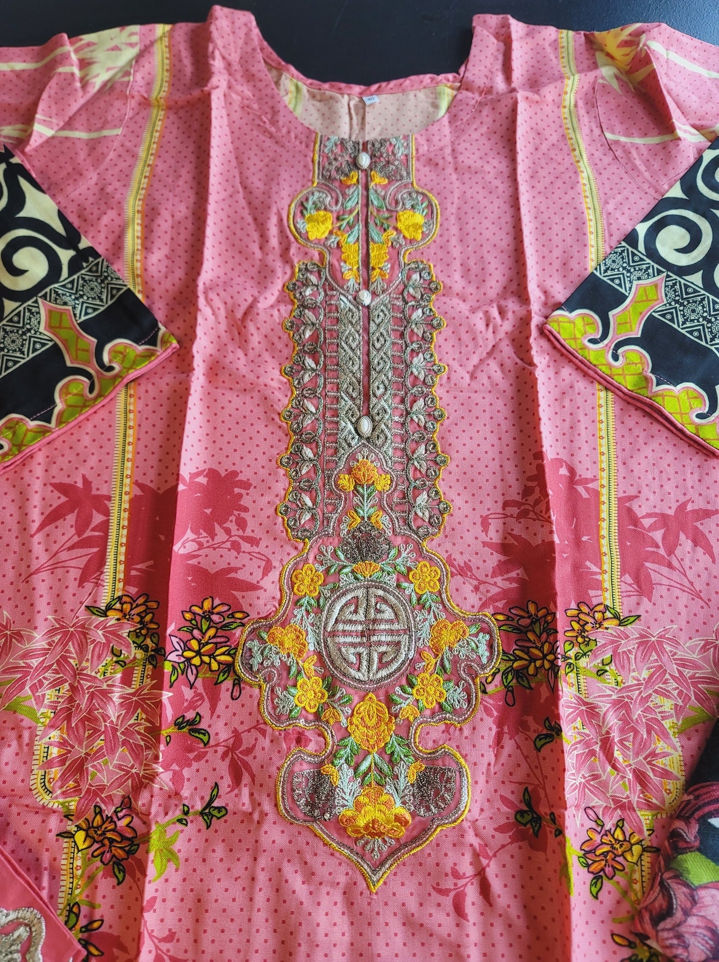 Pakistani Linen Embroidered Salwar kameez Ready To Ship