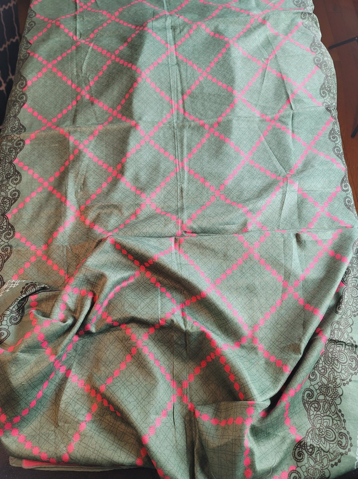 Pakistani Linen Embroidered Salwar kameez Ready To Ship