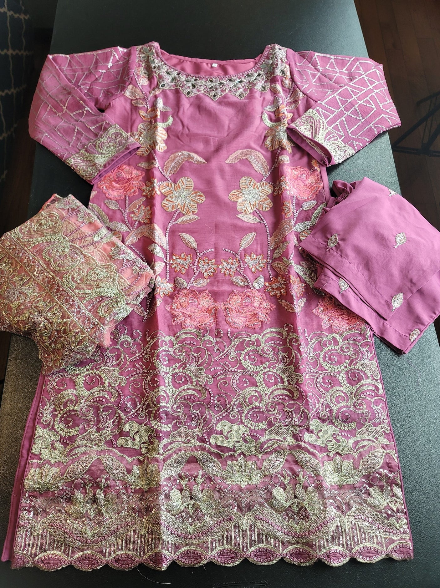 Pakistani Stitched Embroidery Party Wear Dresses Ready To Ship