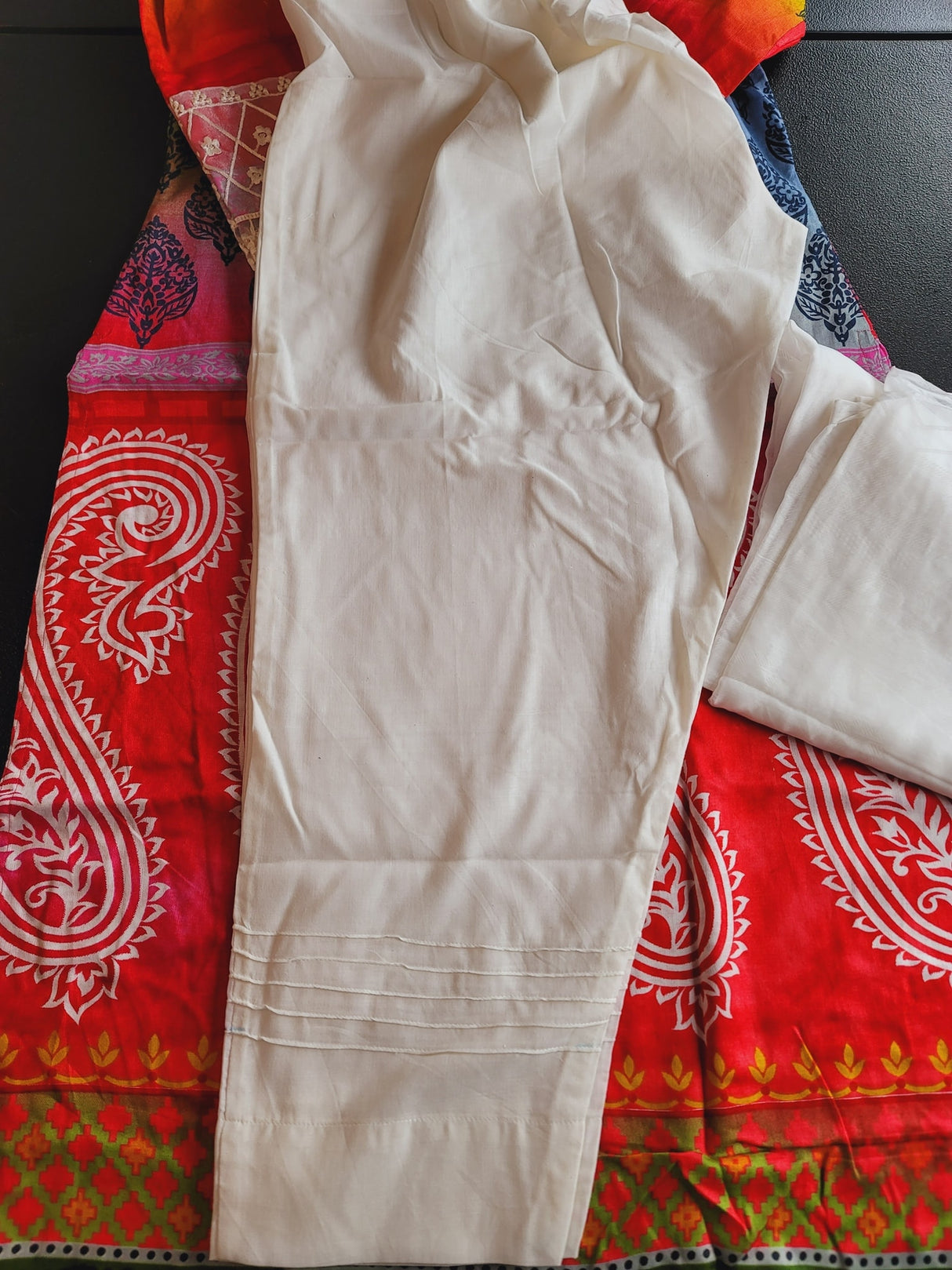 Indian Cotton Stitched Embroidery Suit Ready To Ship