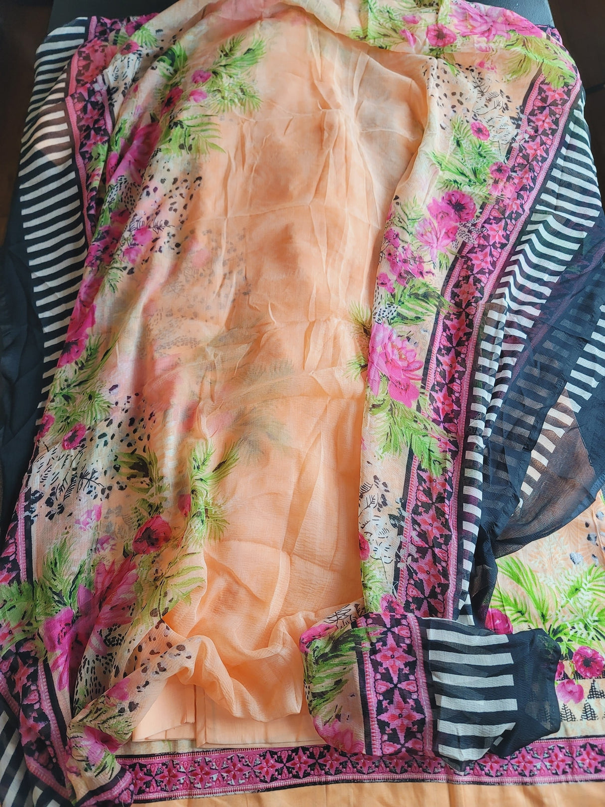 Indian Cotton Stitched Embroidery Suit Ready To Ship