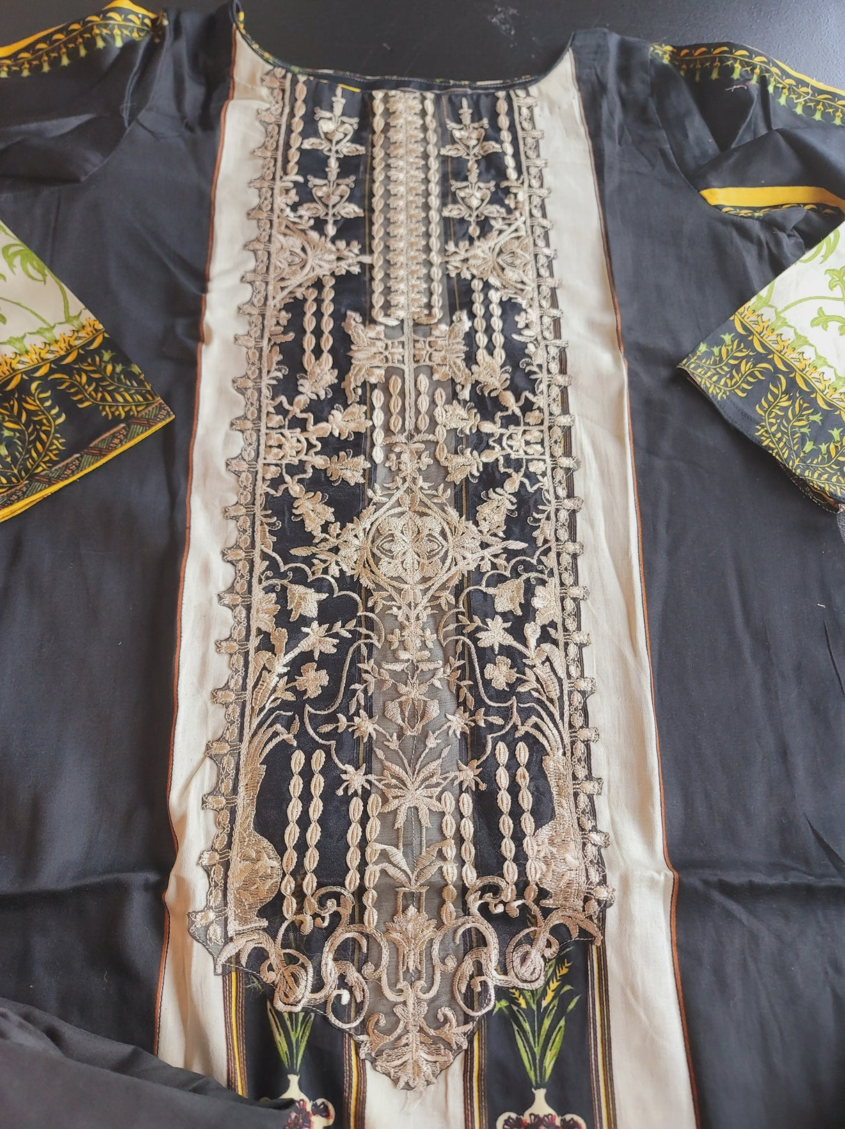 Indian Cotton Stitched Embroidery Suit Ready To Ship