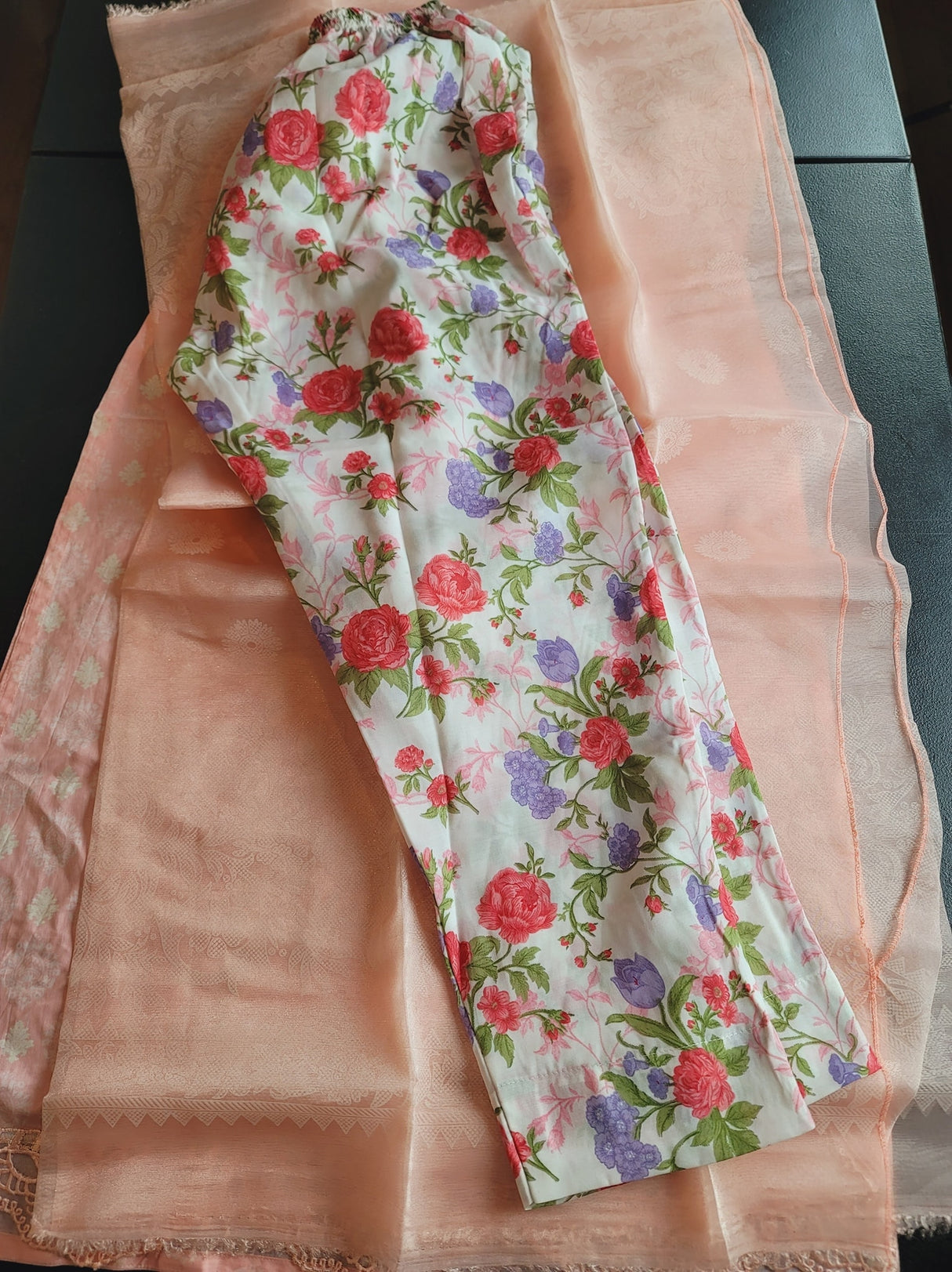 Indian Cotton Stitched Embroidery Suit Ready To Ship