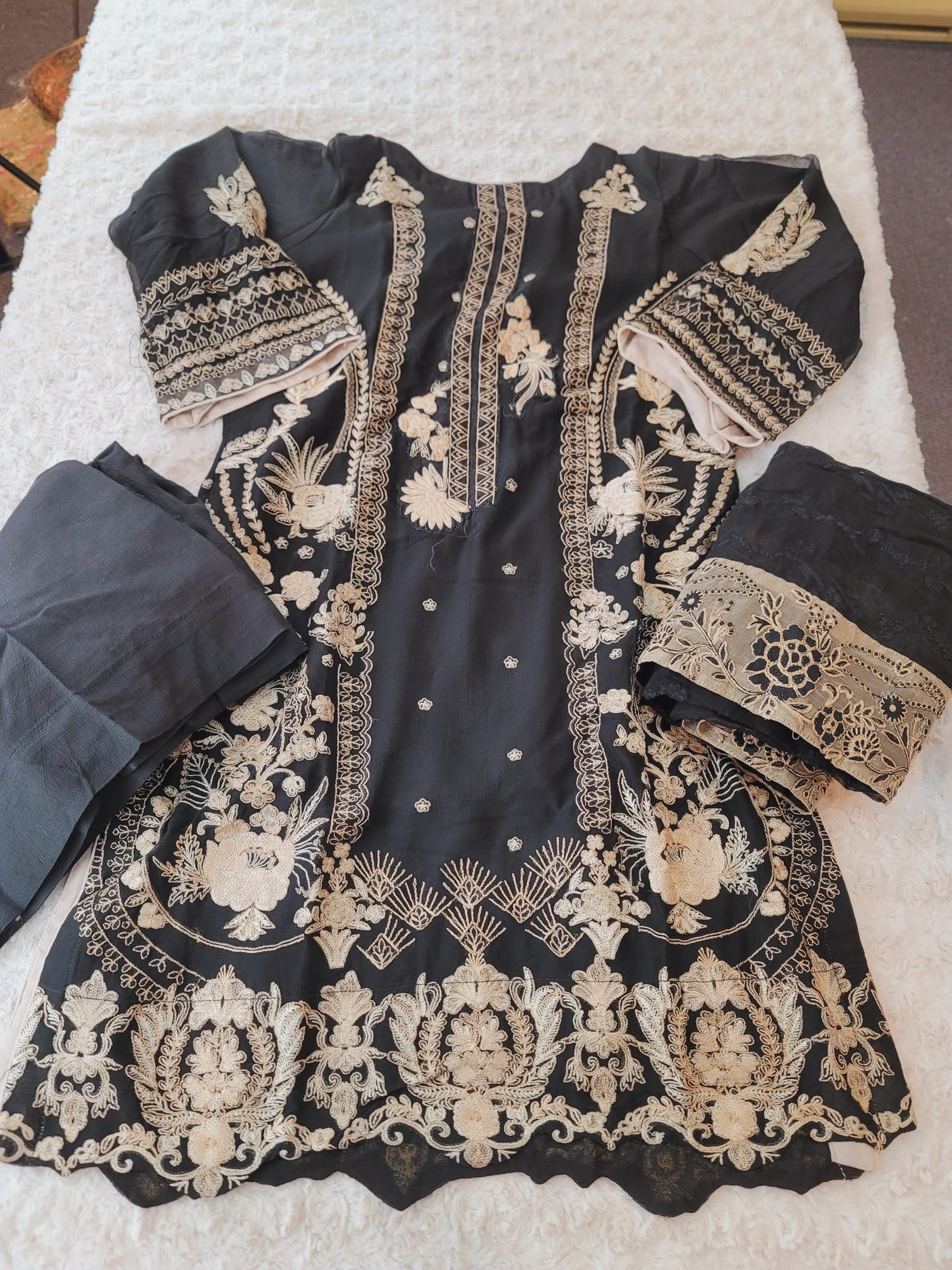 Pakistani Stitched Embroidery Party Wear Dresses Ready To Ship