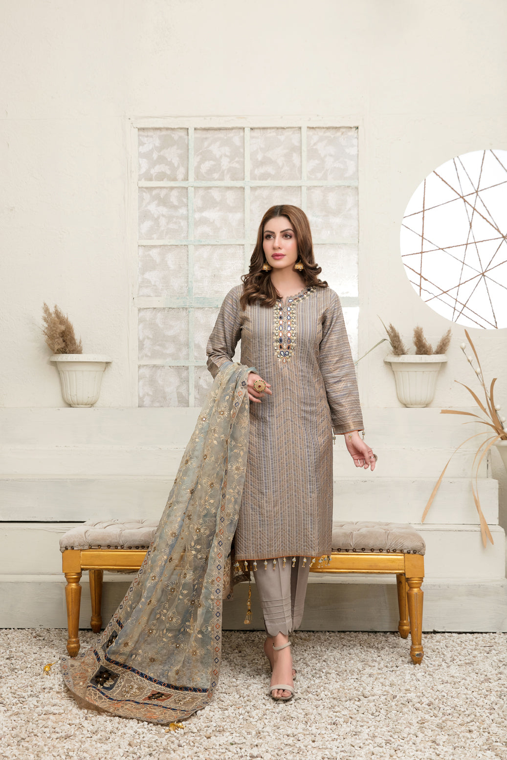 Giselle Printed And Embroidered Lawn Collection By Tawakkal 100% Original