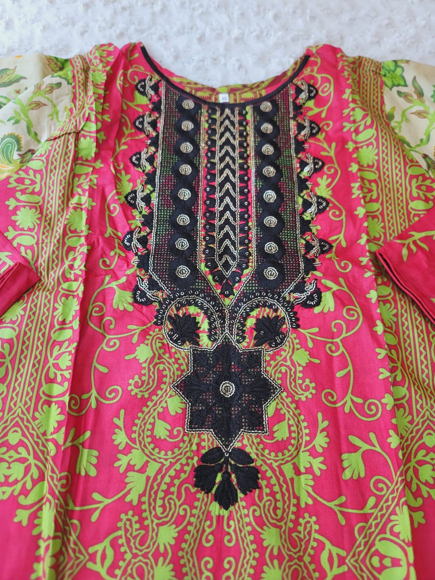 Pakistani Stitched lawn Embroidered Salwar kameez ready to ship