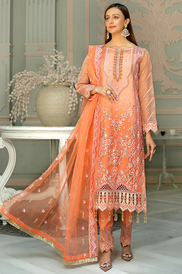 Lemilsa By Maryam's Chiffon Embroidered Collection