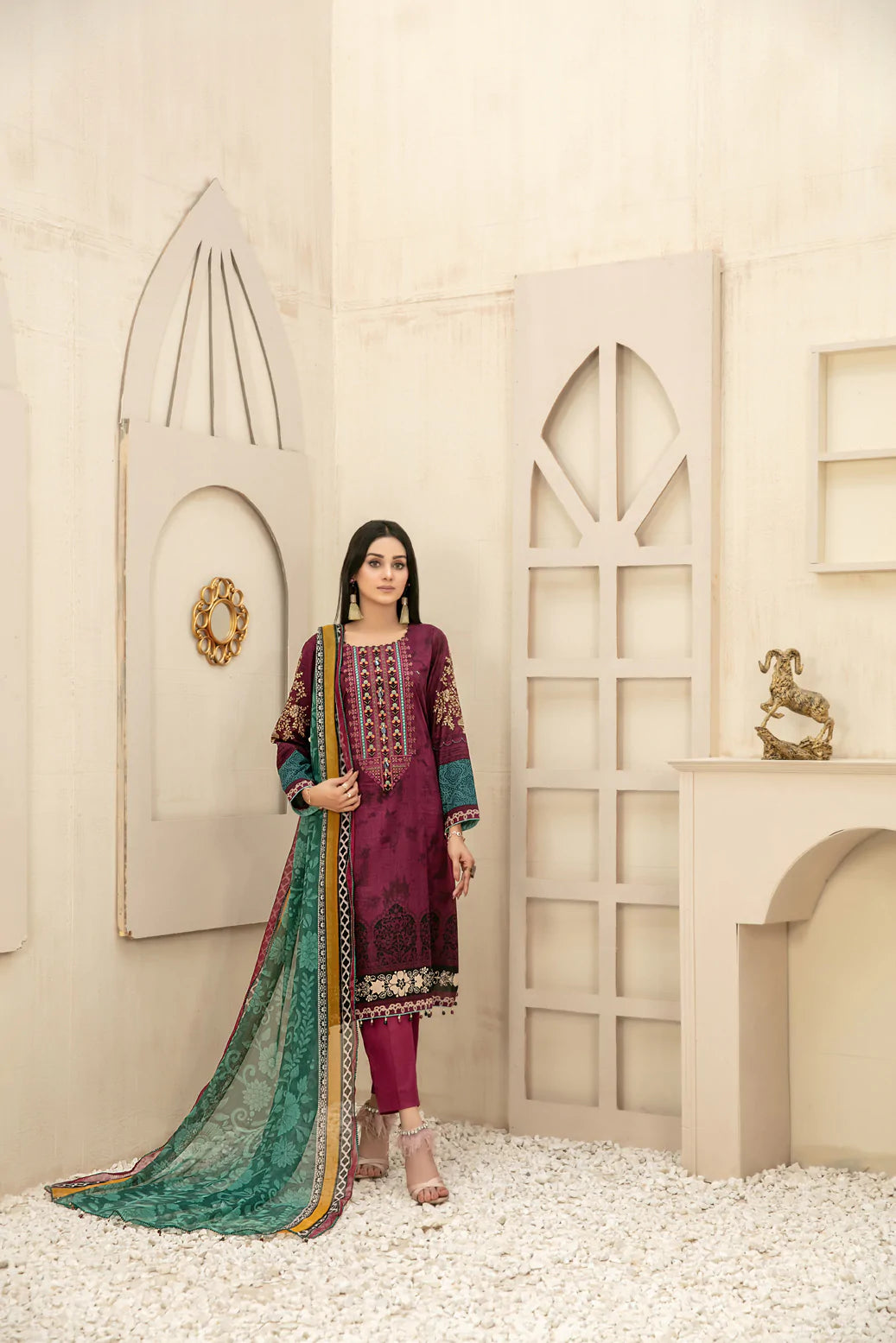 Amna Sohail by Tawakkal  100% Original Ready To Ship