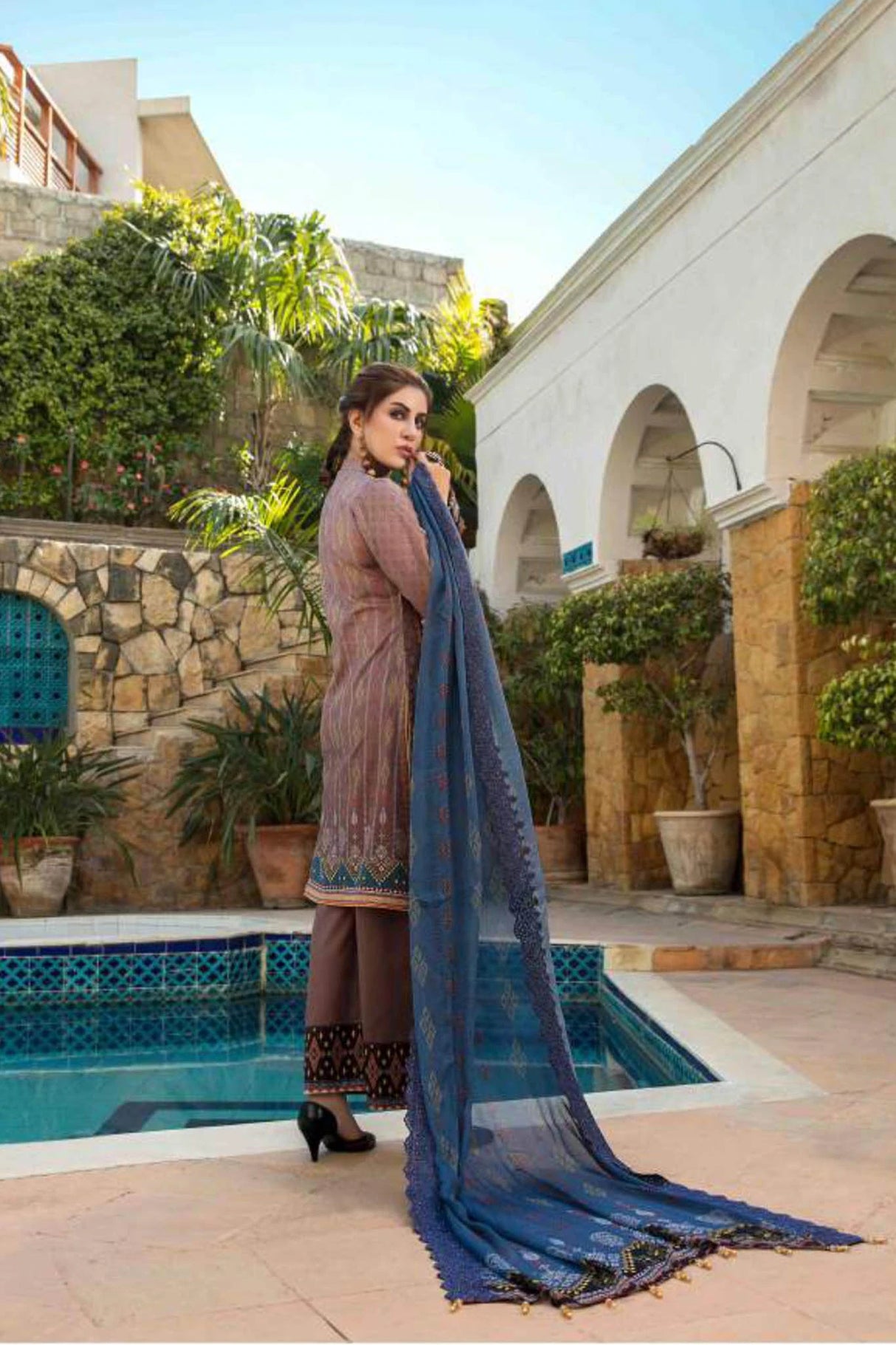 Jaan-E-Ada Digital Print and Embroidered Lawn Collection By Tawakkal 100% Original