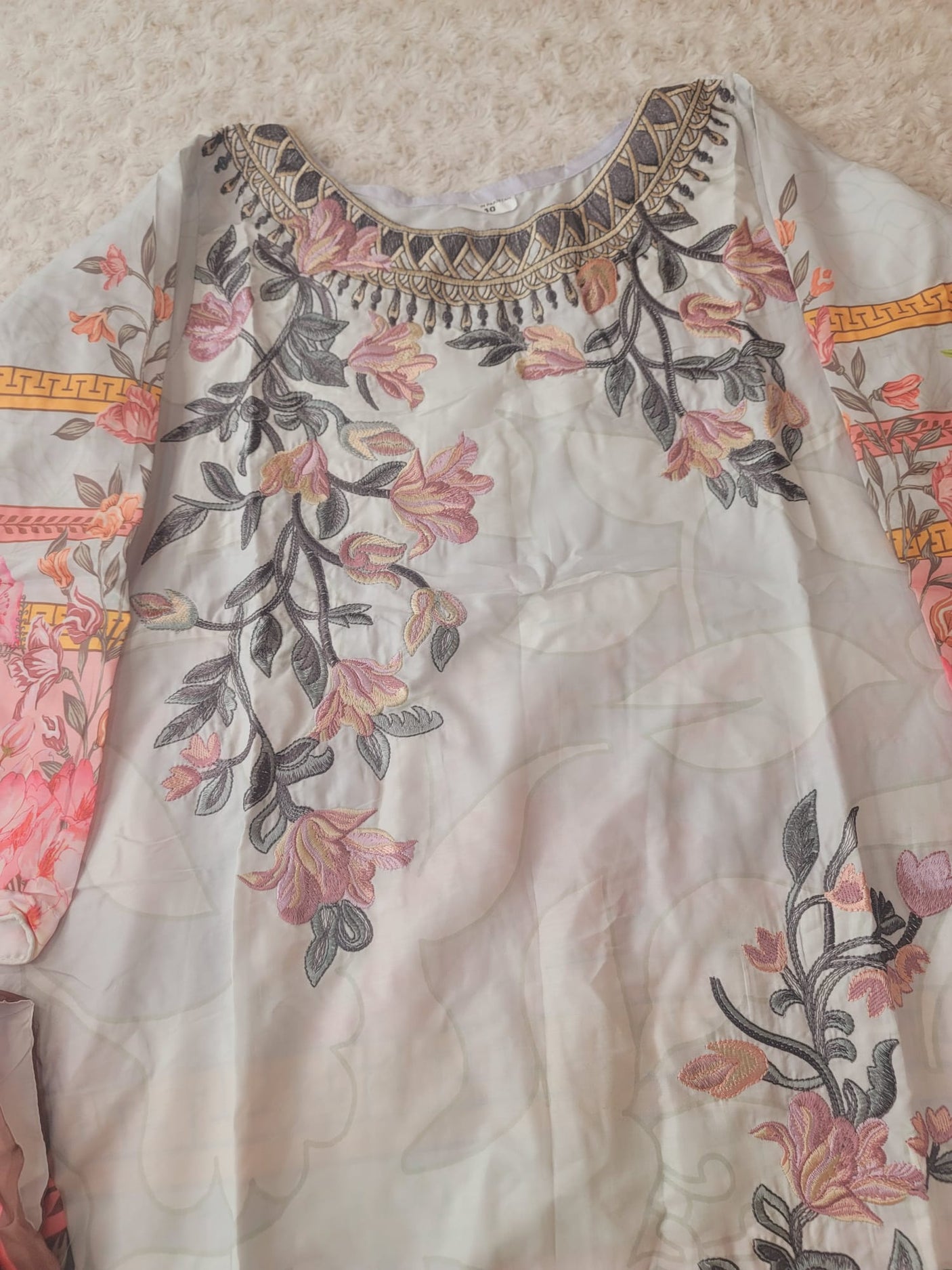 Pakistani Stitched Embroidery luxury lawn Dresses Ready To Ship