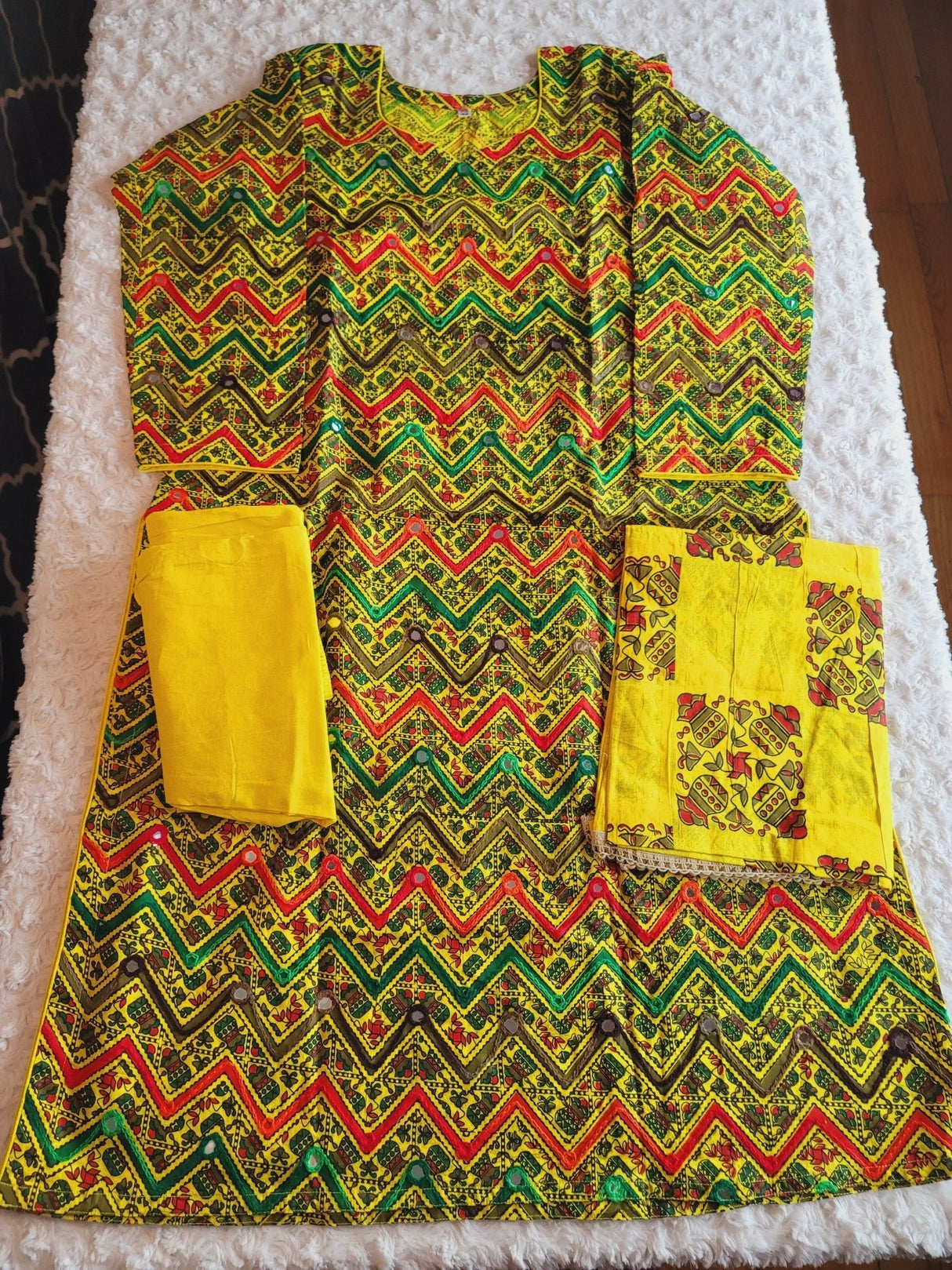 Bangladeshi cotton dress with cotton dupatta