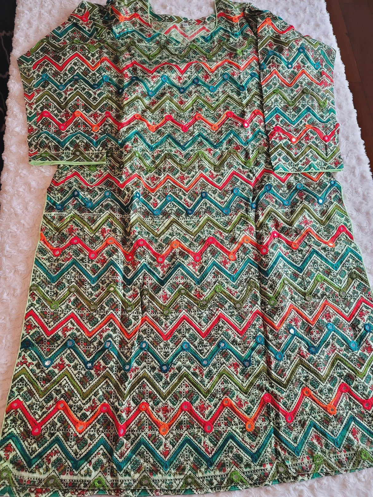 Bangladeshi cotton dress with cotton dupatta