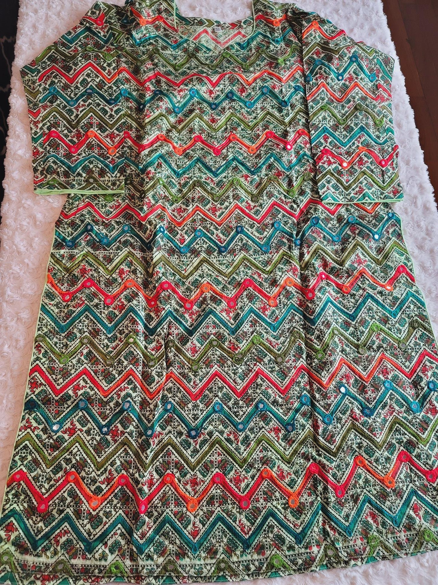 Bangladeshi cotton dress with cotton dupatta