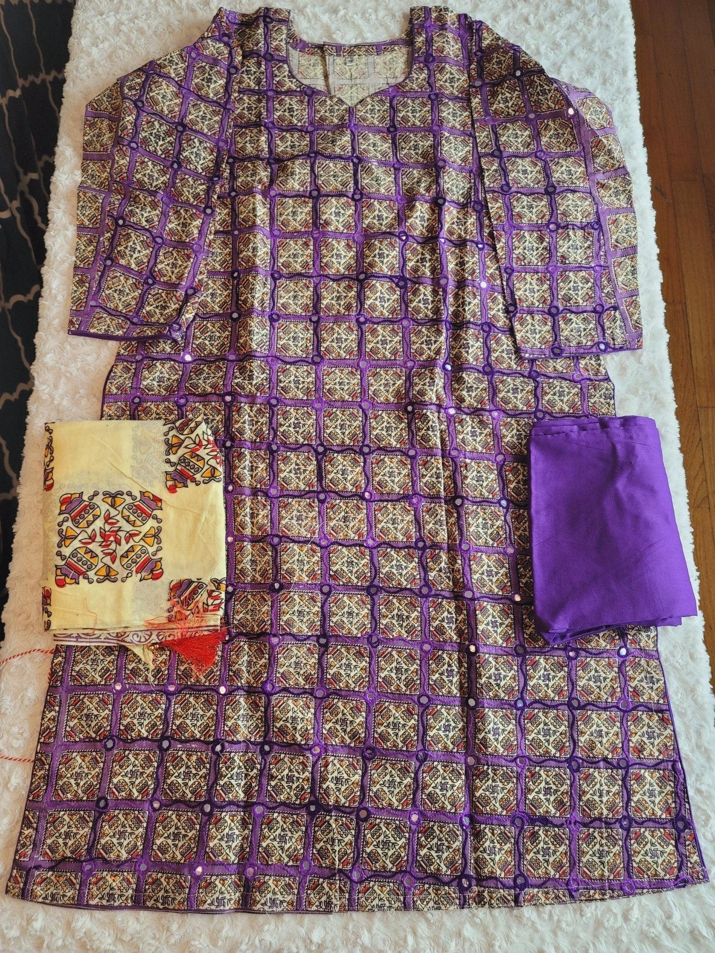 Bangladeshi cotton dress with cotton dupatta