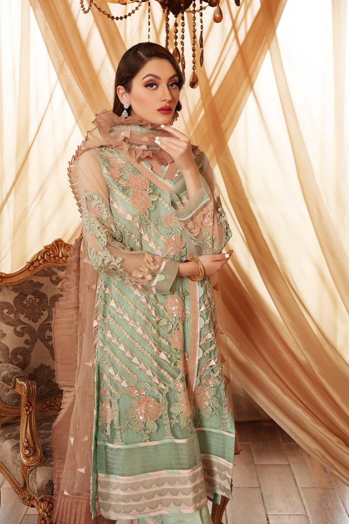 Charizma Chimmer Festive Chiffon Collection 2021-100% Original Guaranteed
