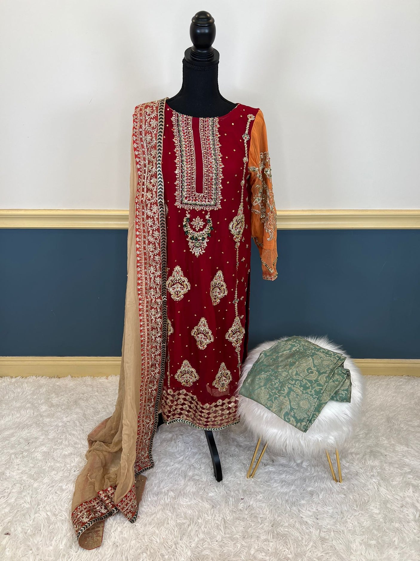 Pakistani Embroidered Party wear Ready To Ship