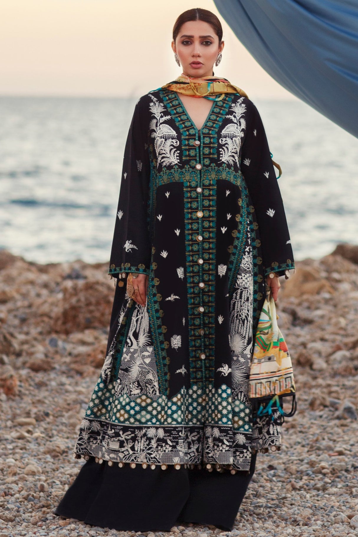 ELAN Embroidered Lawn Collection 100% Original