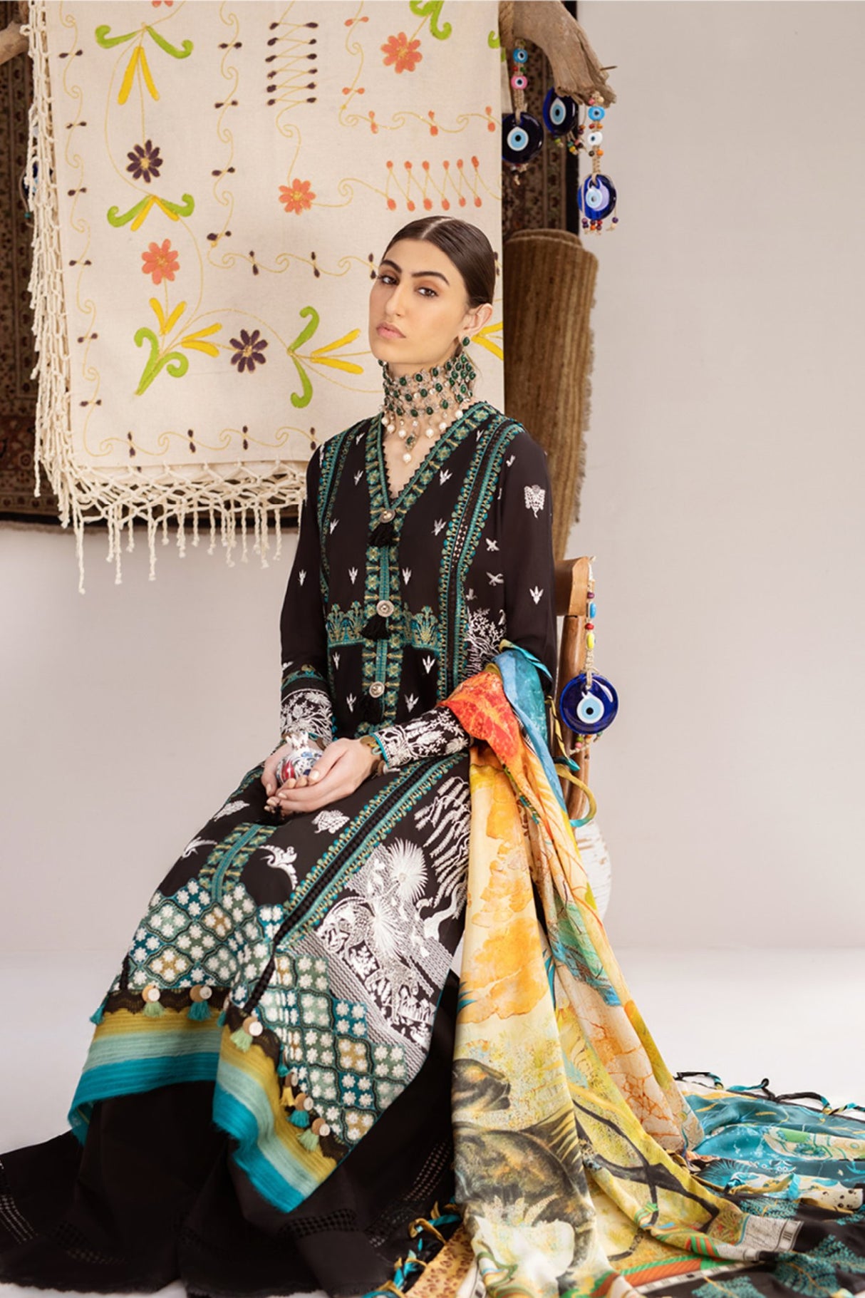 ELAN Embroidered Lawn Collection 100% Original