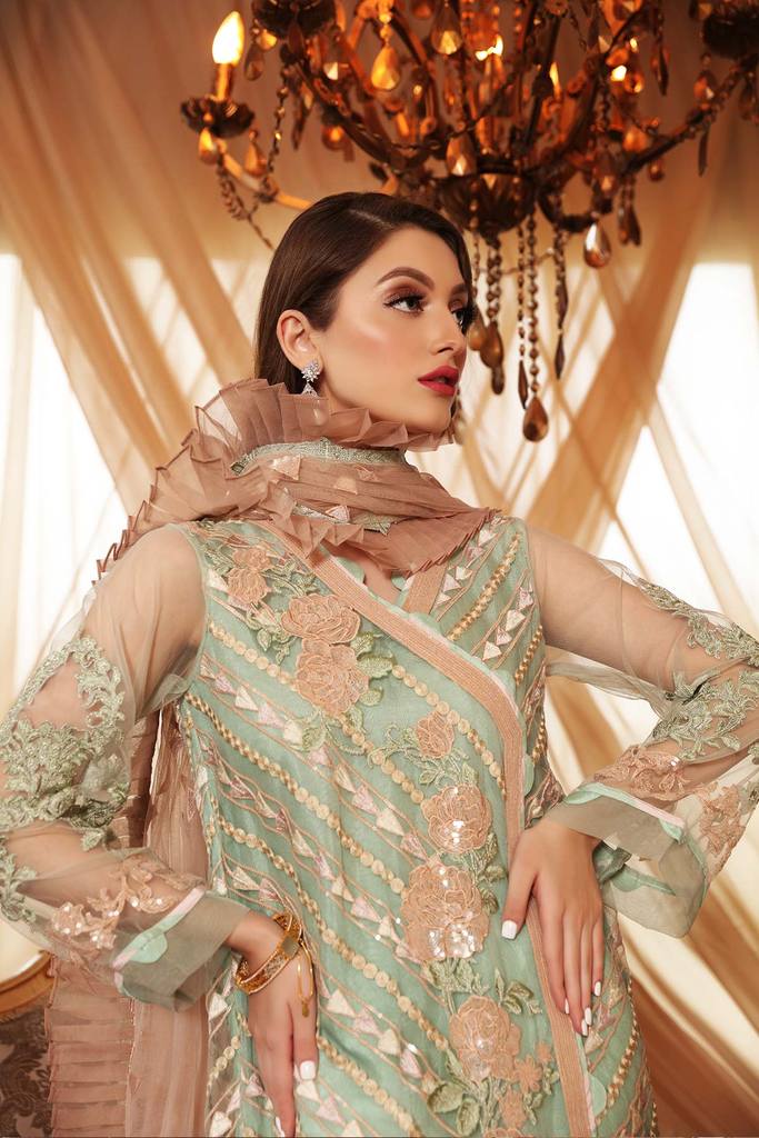 Charizma Chimmer Festive Chiffon Collection 2021-100% Original Guaranteed