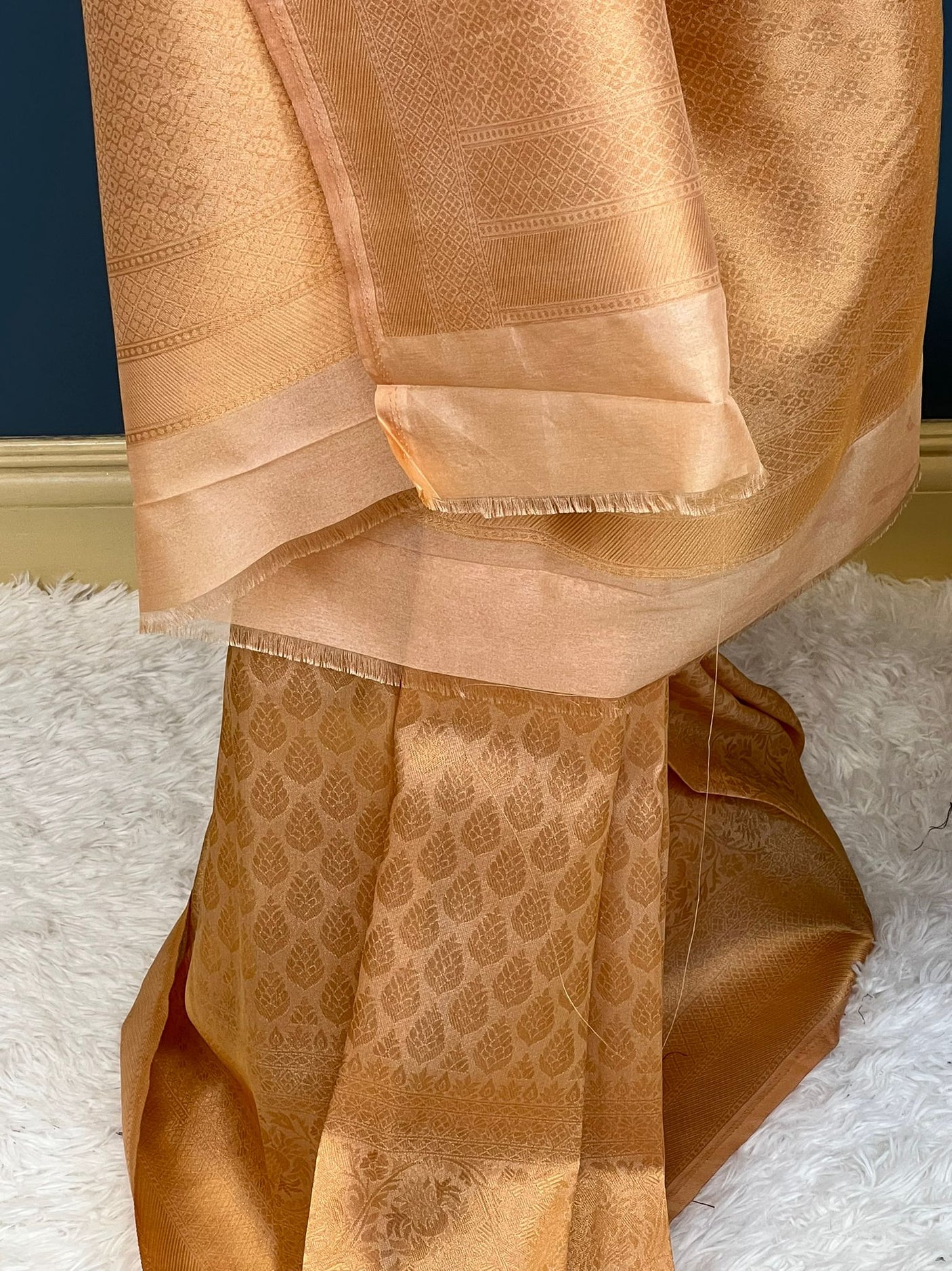 Pure silk katan with running blouse