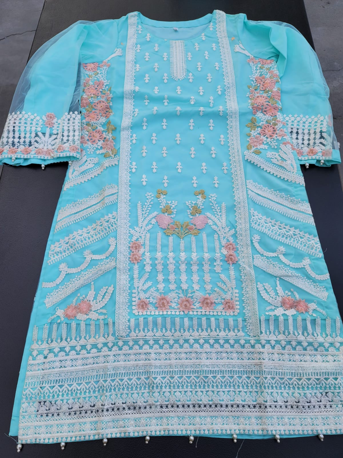 Pakistani Stitched Embroidery Party Wear Dresses Ready To Ship