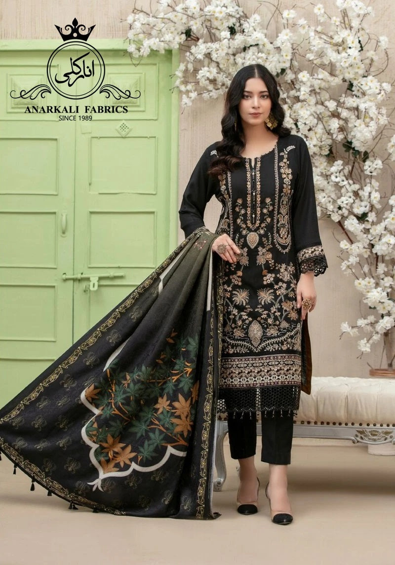 Mahsa Leather Peach By Tawakkal Chiffon Embroidered Collection 2021 -100% Original Guaranteed