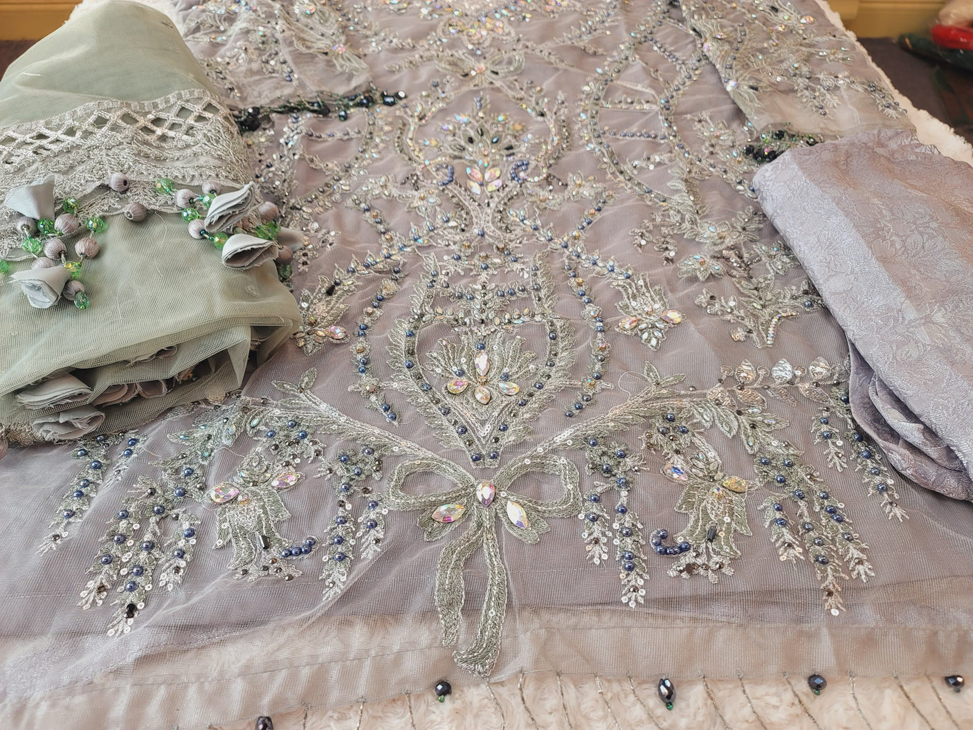 Pakistani Stitched Embroidery Party Wear Dresses Ready To Ship