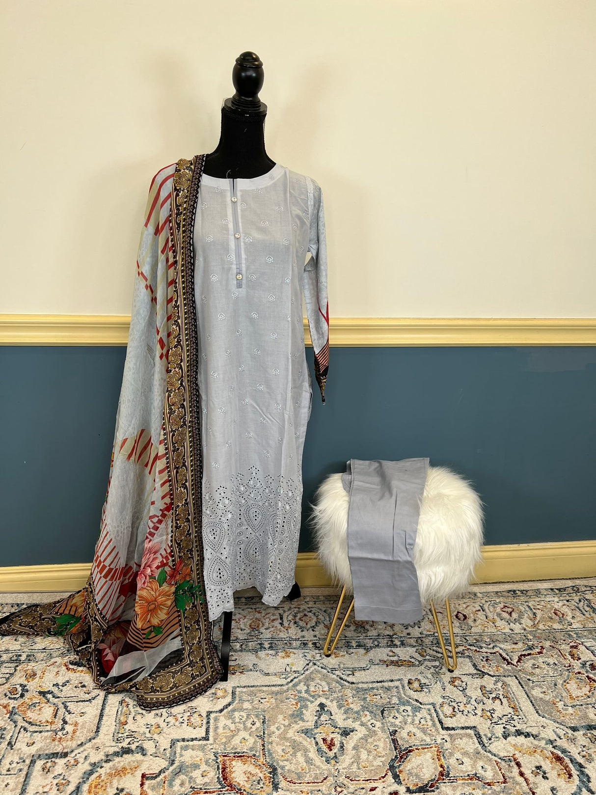 Luxury Embroidered lawn Ready To Ship