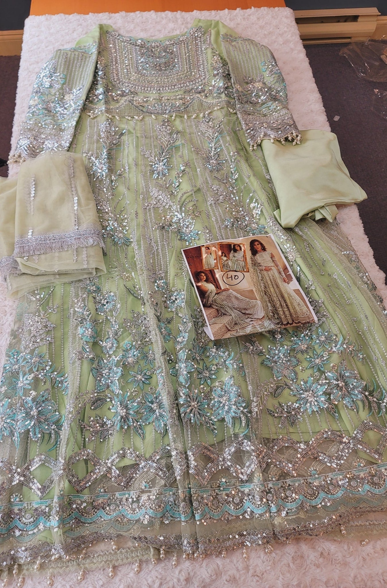 Pakistani Stitched Embroidery Party Wear Dresses Ready To Ship