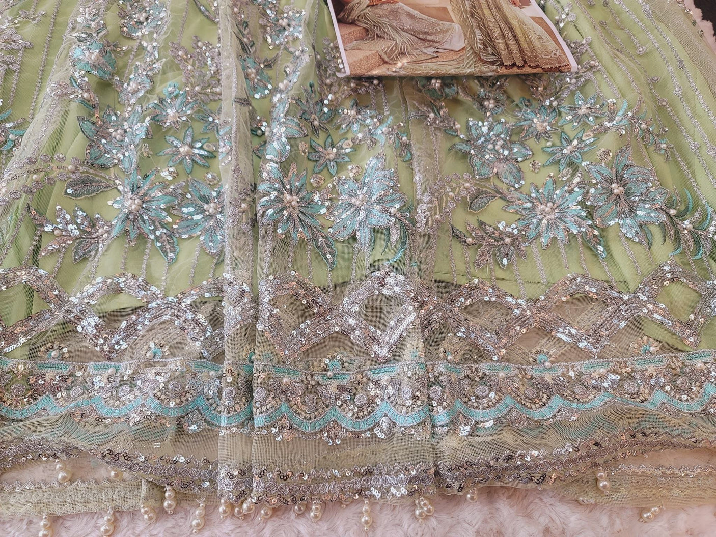 Pakistani Stitched Embroidery Party Wear Dresses Ready To Ship