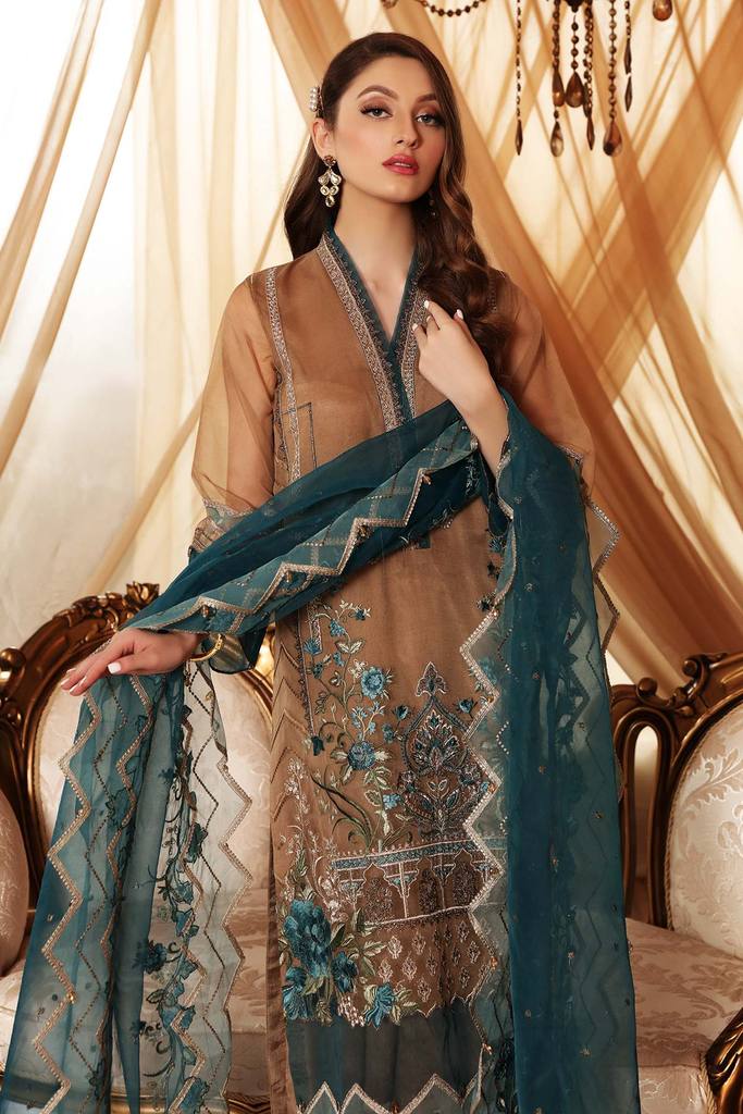 Charizma Chimmer Festive Chiffon Collection 2021-100% Original Guaranteed