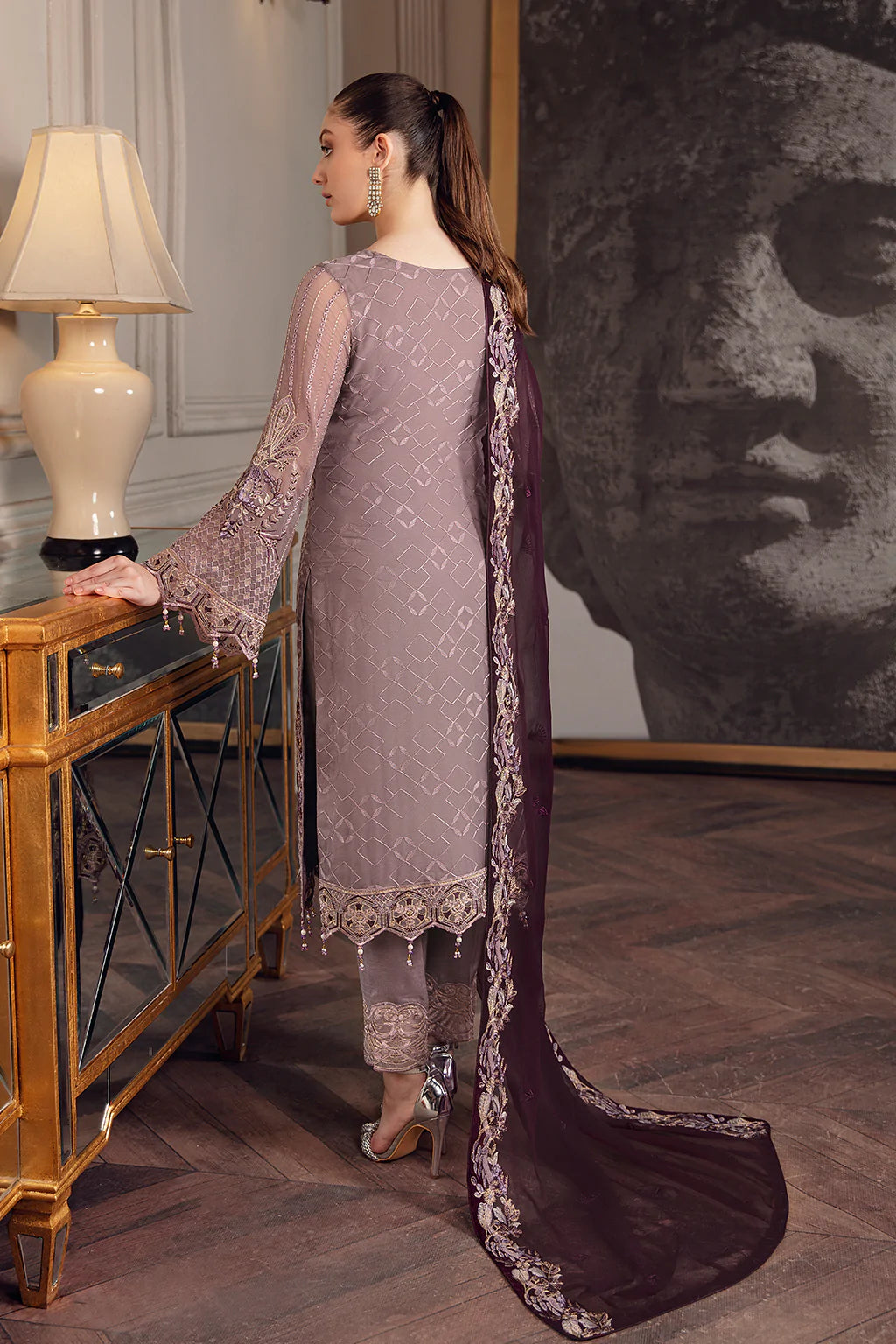 Chevron by Ramsha Luxury Chiffon Embroidered Collection