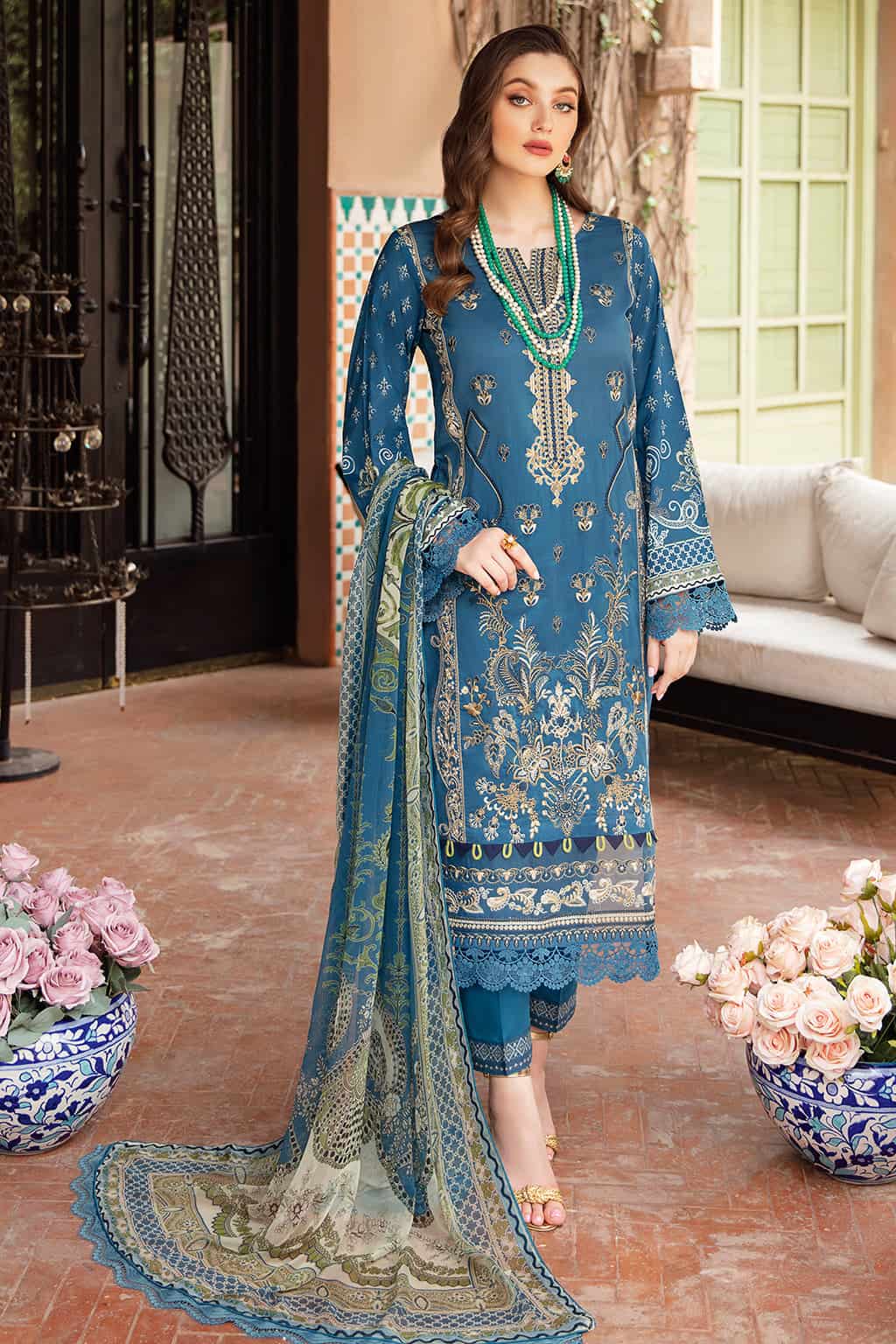 Mashaal By Ramsha Luxury Lawn 100% Original Ready To Ship