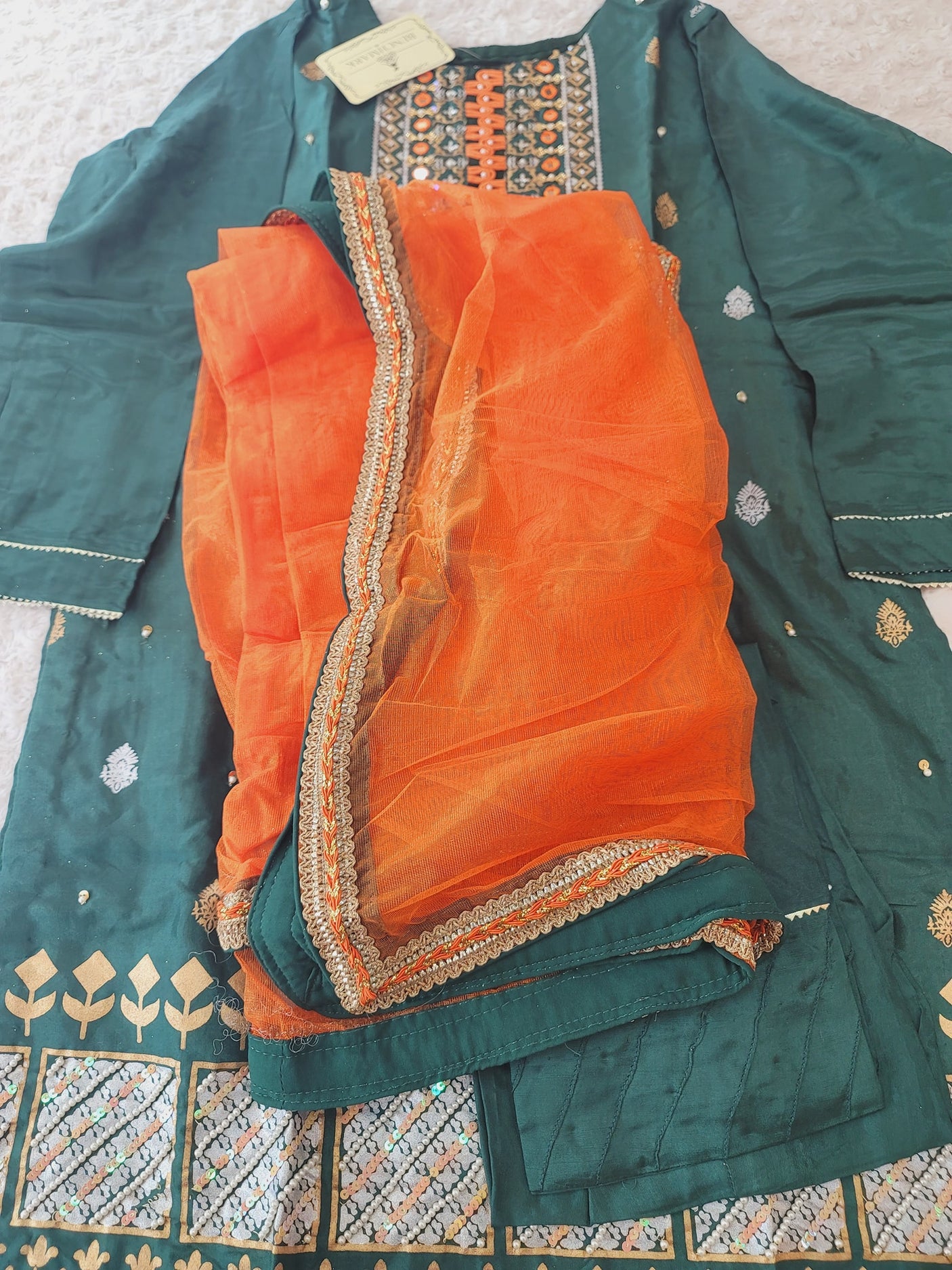 Pakistani Benchmark Raw Silk Kurti -100% Original Guaranteed