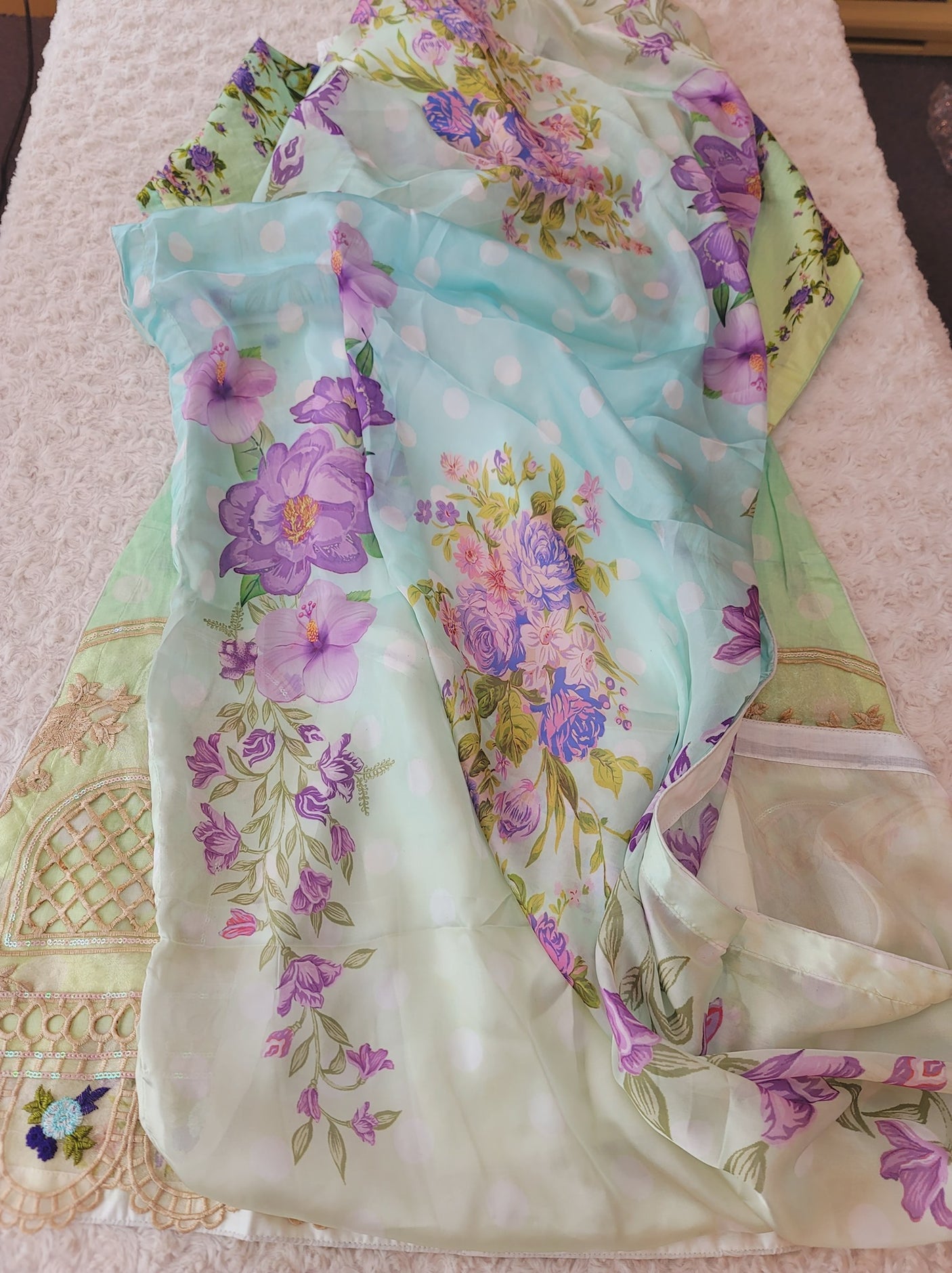 Pakistani Stitched Embroidery Lawn Suit Ready To Ship