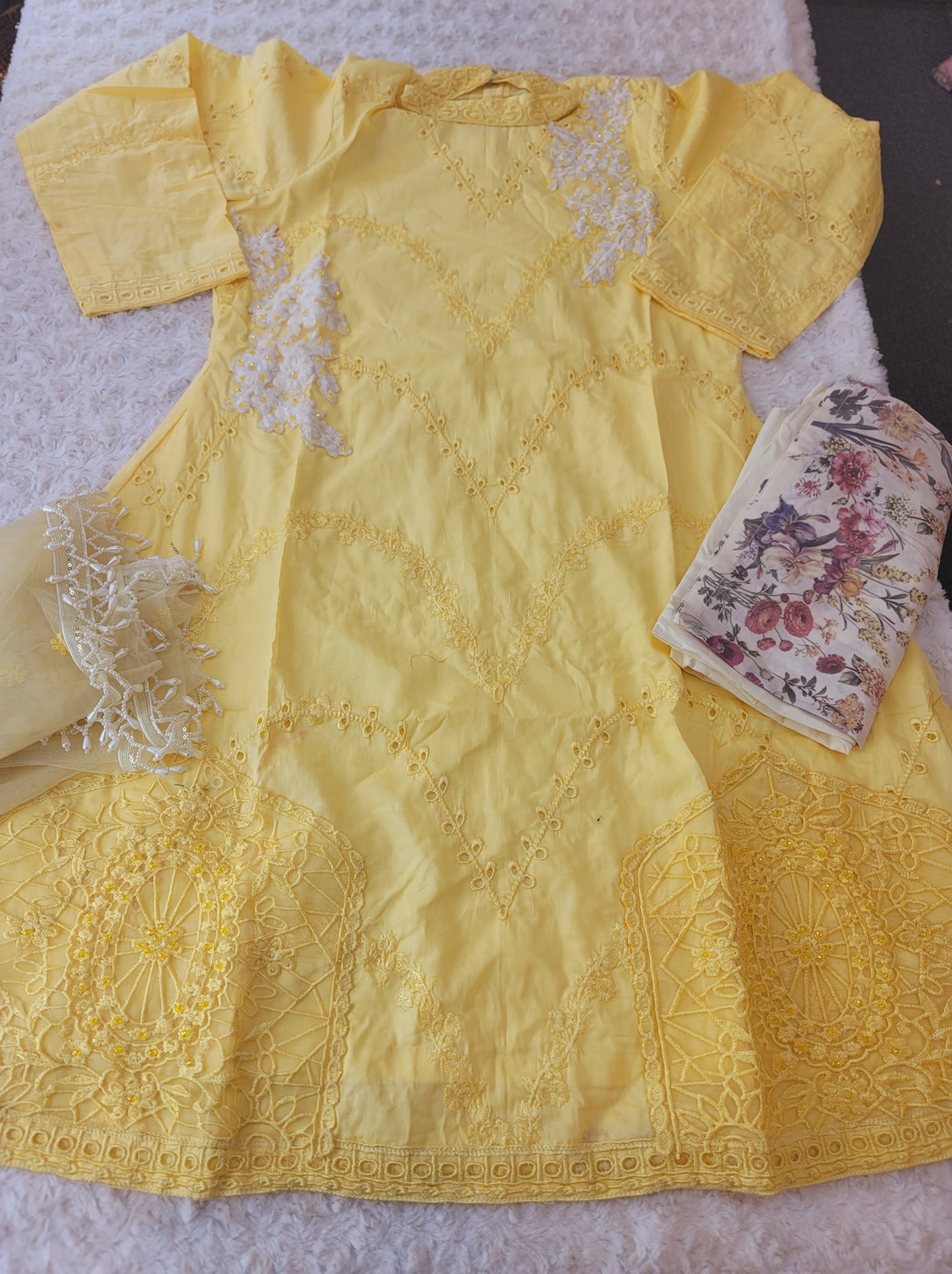 Pakistani Stitched Embroidery Lawn Suit Ready To Ship