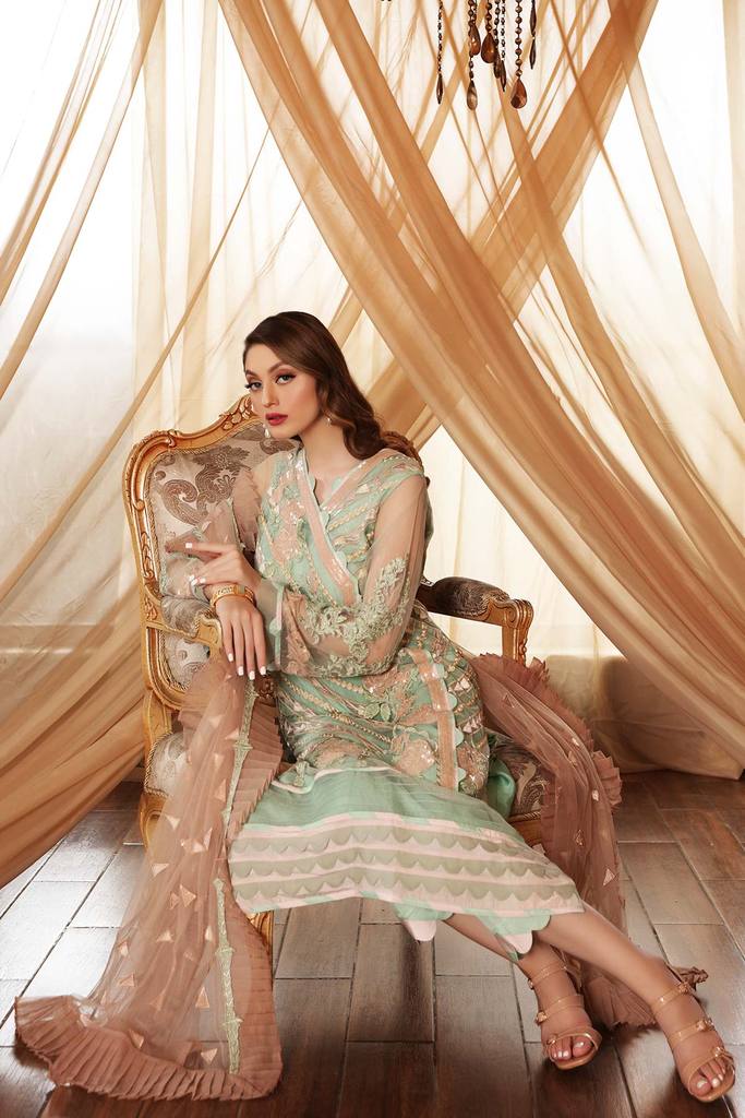 Charizma Chimmer Festive Chiffon Collection 2021-100% Original Guaranteed