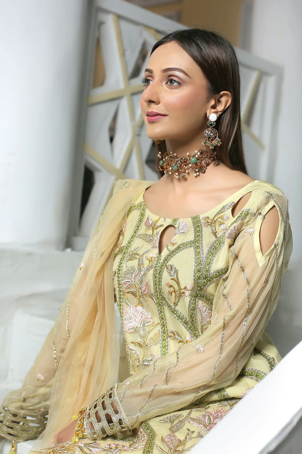 La'Fleur By Maryam's Chiffon Embroidered Collection