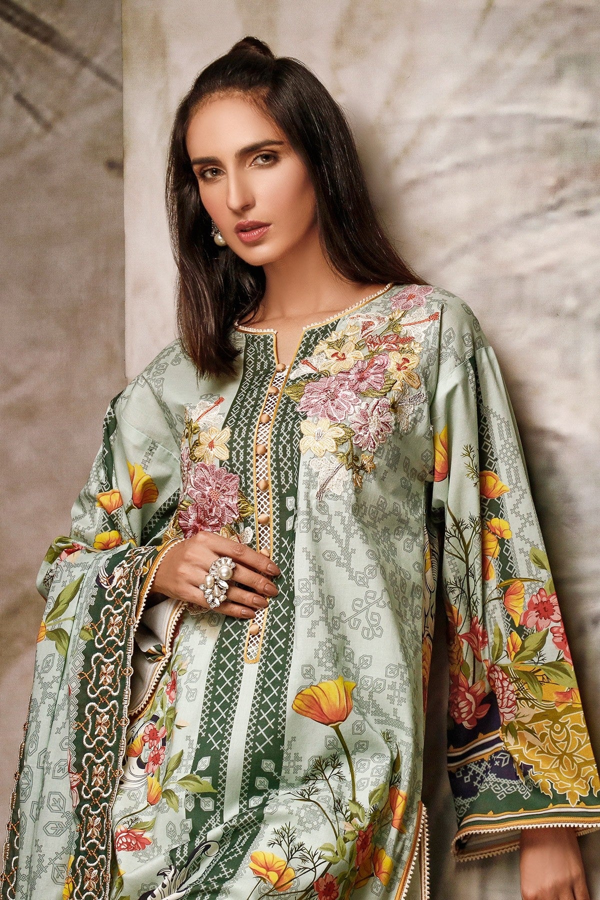 Firdous Embroidered Lawn Collection 2020-100% Original Guaranteed