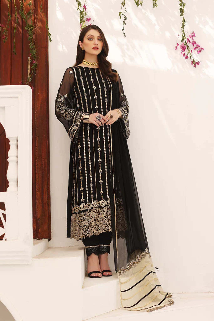 Diamond Dust By Charizma Premium Chiffon Luxury Festive Collection-100% Original