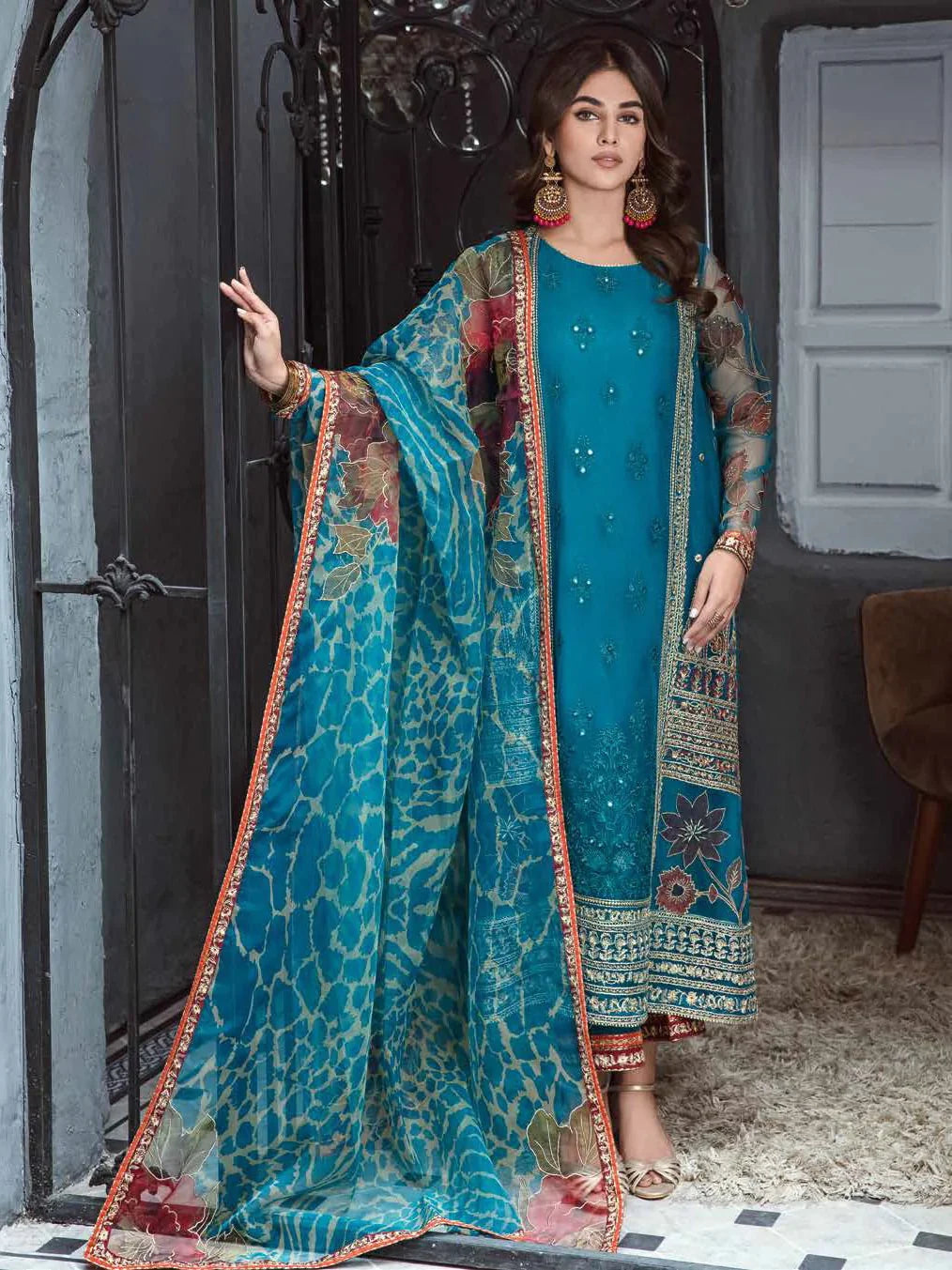 Aarzo by Charizma Premium Embroidered Luxury Chiffon Collection 100% Original
