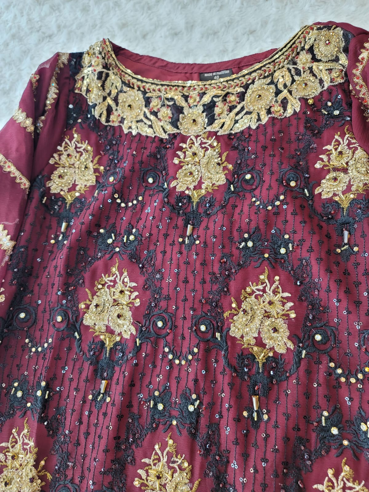 Pakistani Stitched Embroidery Party Wear Dresses Ready To Ship