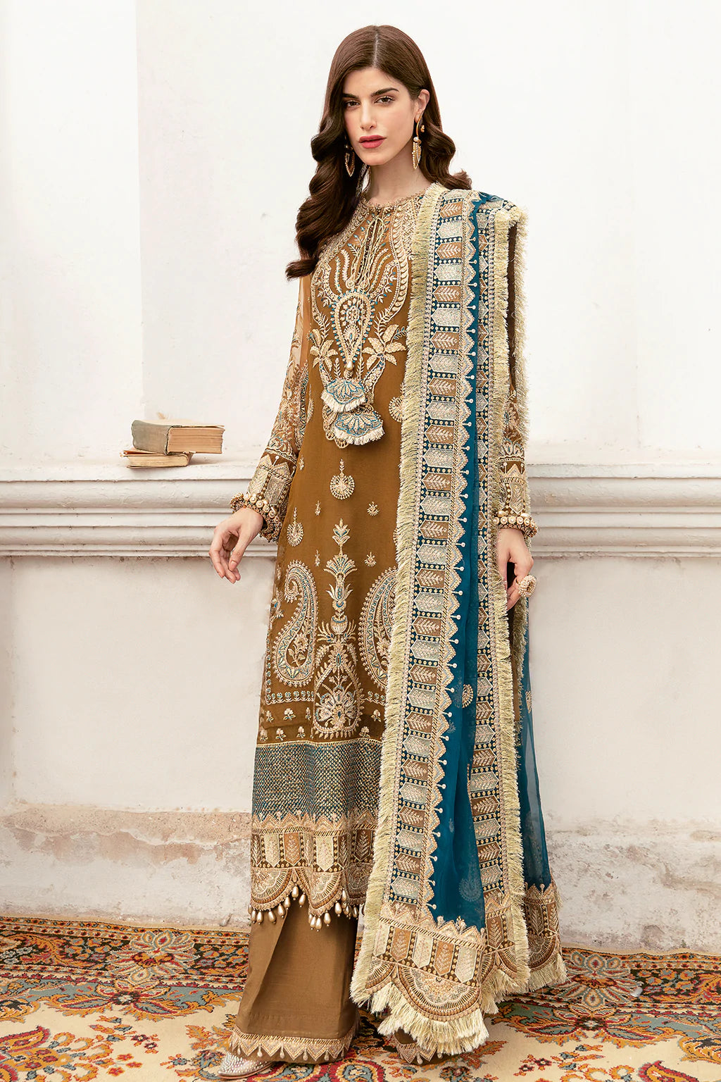 La Fuchsia By Afrozeh Embroidered Chiffon Suits