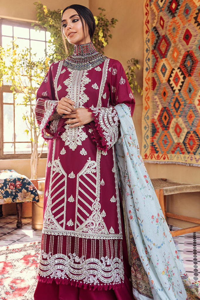 Qalamkar Embroidered lawn Collection-100% Original Guaranteed
