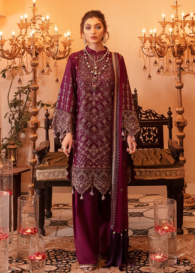 Afrozeh Luxury lawn Embroidered 2021 -100% Original Guaranteed