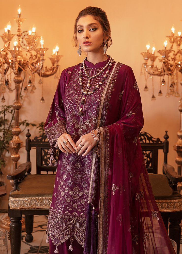 Afrozeh Luxury lawn Embroidered 2021 -100% Original Guaranteed