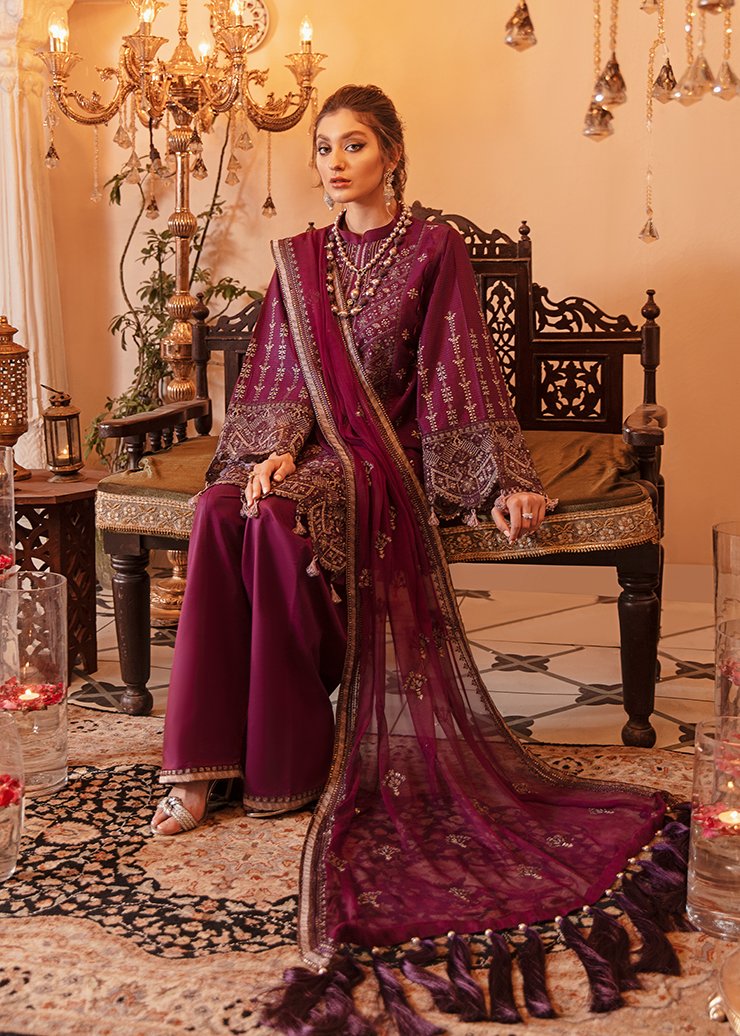 Afrozeh Luxury lawn Embroidered 2021 -100% Original Guaranteed