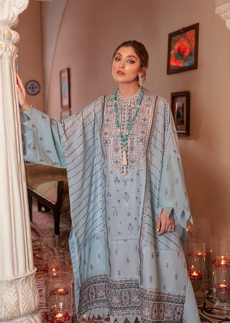 Afrozeh Luxury lawn Embroidered 2021 -100% Original Guaranteed